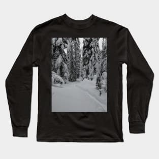 Quiet Snow Shoeing Trail Long Sleeve T-Shirt